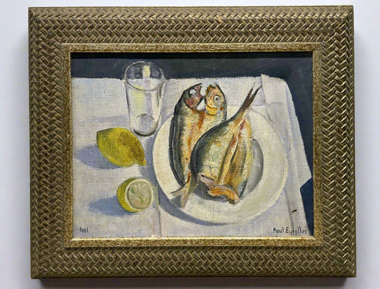 Fish on a Plate, Paul Eyrolles, 1921 (18.5"x22")