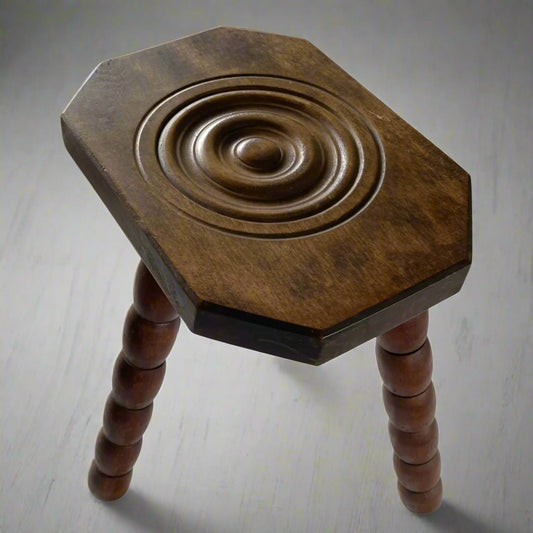 French Milking Stool from Brittany